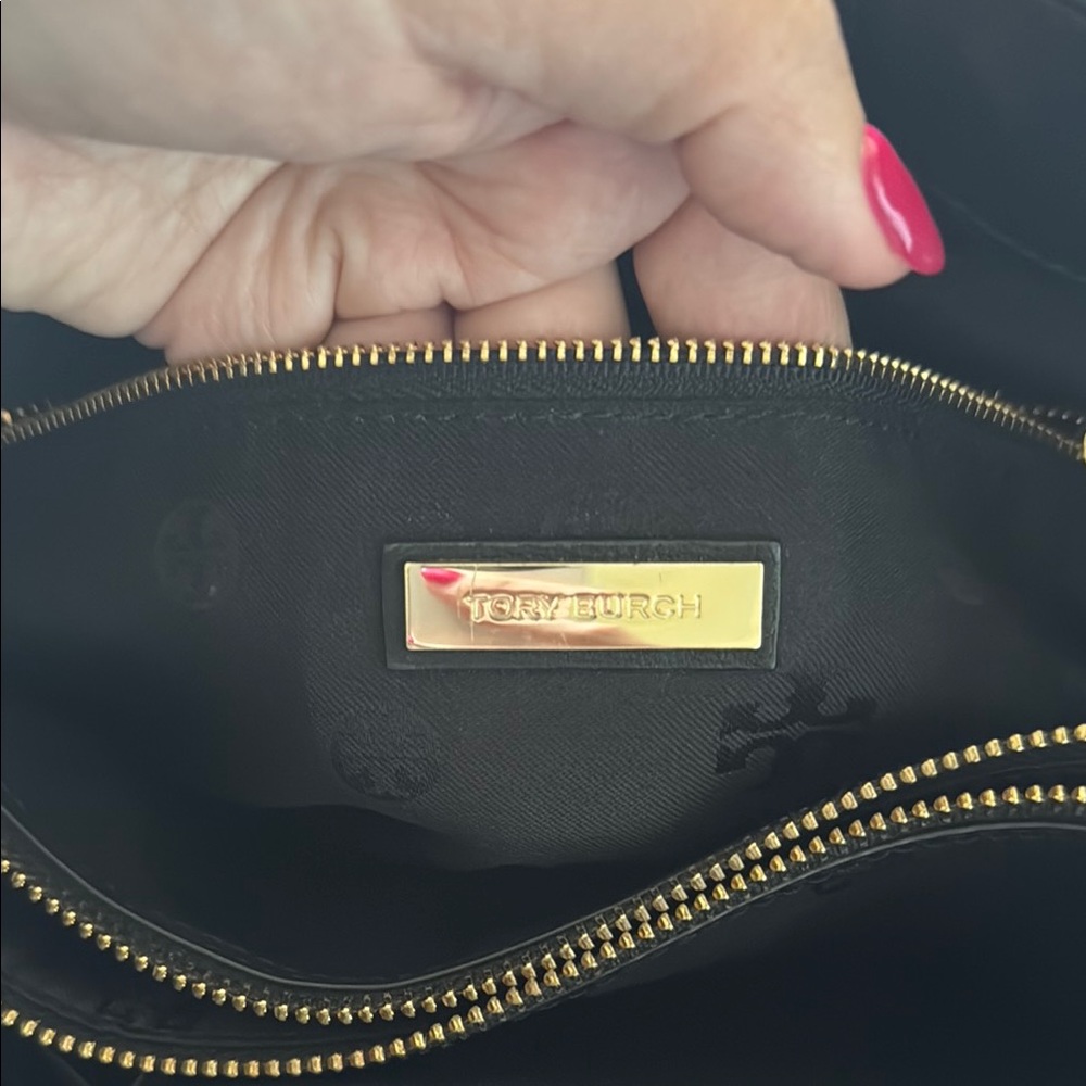 Tory Burch Gold and Black Tote Bag - Picture 6 of 6